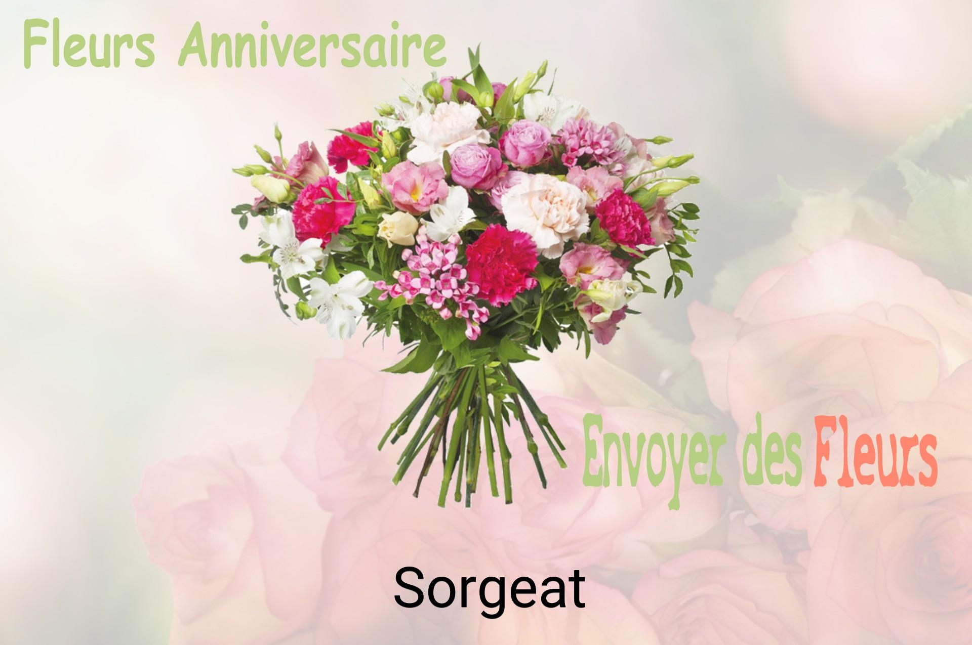 Bouquet de fleurs d’anniversaire livré à Sorgeat